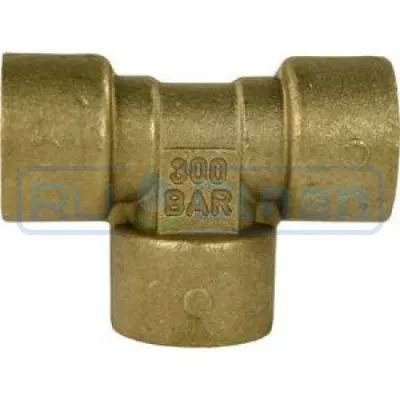 Тройник 3/8"г-3/8"г-3/8"г (350бар, лат) PA