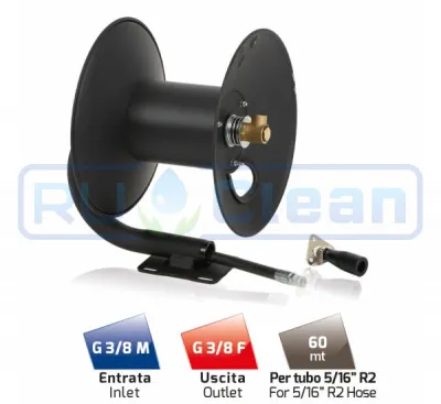 Катушка высокого давления MTM HR28 (280бар, 60м, пластик/сталь)
