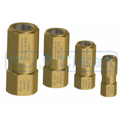 Обратный клапан PA VNR-O (1/2"г-1/2"г, 150бар, 80л/мин, лат)