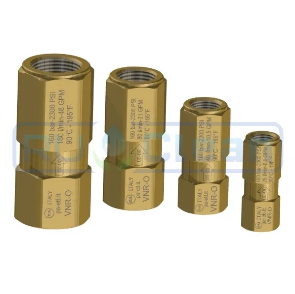 Обратный клапан PA VNR-O (1/2"г-1/2"г, 150бар, 80л/мин, лат)