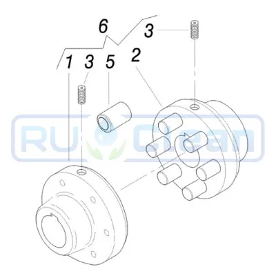 Упругая муфта Portotecnica W1 D28-D24