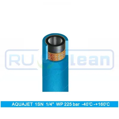 Шланг пищевой AQUAJET (225бар, 1SN, DN06, синий, м.пог.)