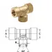 Тройник 3/8"г-3/8"г-3/8"г (400бар, латунь) Tecomec