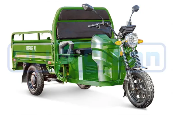 Трицикл электрический Rutrike Мастер 1500 60V1000W (темно-зеленый)