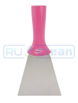 Скребок Vikan (100мм, розовый, резьб.ручка)