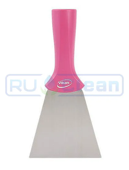 Скребок Vikan (100мм, розовый, резьб.ручка)