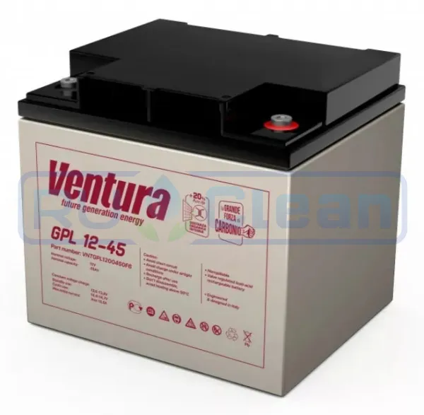 Тяговый аккумулятор Ventura GPL 12-45 (12В, 49Ач, AGM)