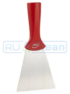 Скребок Vikan (100мм, красный, резьб.ручка)