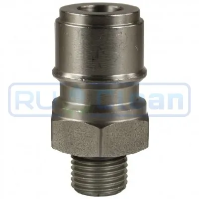 Ниппель ST45 (1/4"ш, 250бар, нерж, DN10) R+M