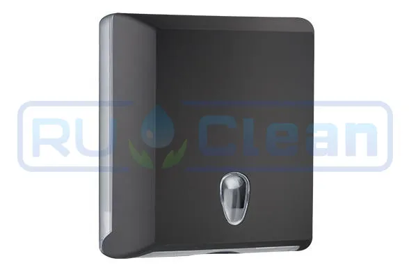 Диспенсер для бумажных полотенец Nofer BLACK (черный, пластик)