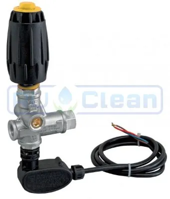 Регулятор давления Mecline VRT3-P (140бар, 40л/мин, 3/8"г-3/8"г, By-pass 3/8"г, микр., никел.)