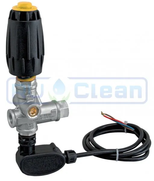 Регулятор давления Mecline VRT3-P (140бар, 40л/мин, 3/8"г-3/8"г, By-pass 3/8"г, микр., никел.)