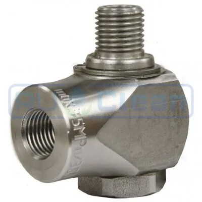 Переходник угловой 1/4ш-г (нерж, вращ, тип ST320) R+M