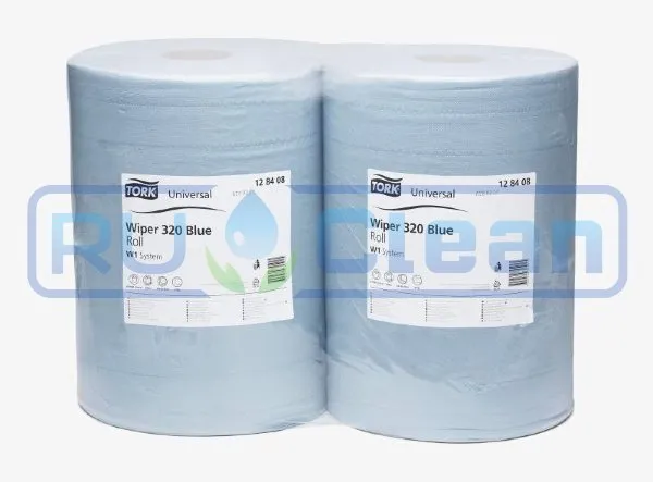 Салфетки протирочные TORK W 320 Blue (1000л, 2сл., 36.9х34см)