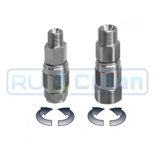 Переходник Mecline (400бар, 3/8"ш-3/8"г, Viton нерж. сталь)