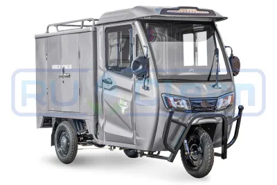 Трицикл электрический Rutrike КАРГО Кабина Дуал (серый)