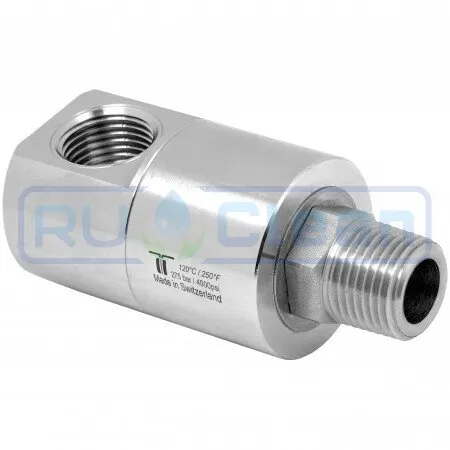 Переходник угловой 1"г-1"ш R+M (275бар, нерж, вращ)