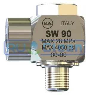 Переходник угловой 3/8"ш-3/8"г (нерж, вращ, тип SW90) PA