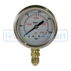 Манометр (300бар, 1/8"внеш, вход сбоку, нерж) TOR