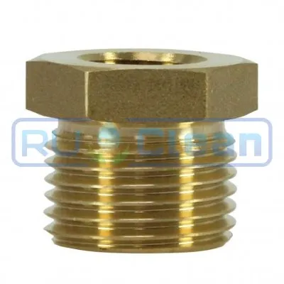 Переходник 1/4"г-3/8"ш R+M (400бар, лат)