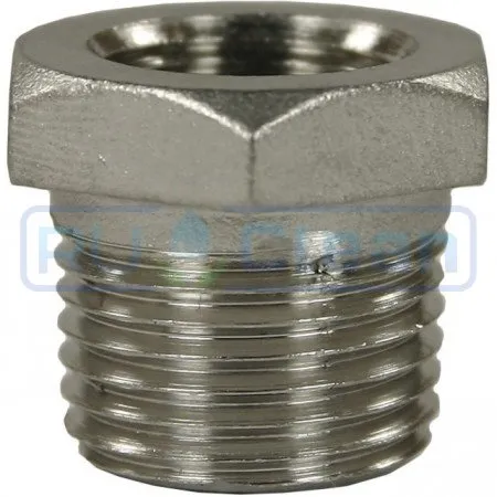 Переходник 1/2"ш-1/4"г (нерж, 500бар) R+M