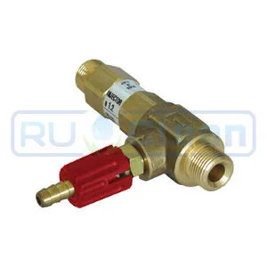 Эжектор с дозировкой PA (220бар, 3/8ш-ш, D=1.4мм, лат, красный, удлин)