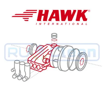 Демпфер HAWK (0.25л, 25-200бар, R3/8"F)