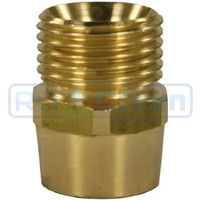 Переходник М22х1.5ш-1/4"г (400бар, лат) R+M