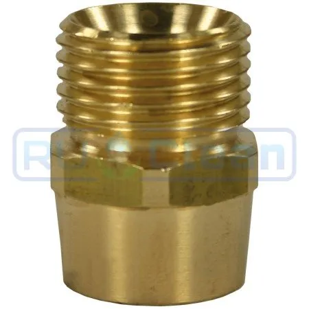 Переходник М22х1.5ш-1/4"г (400бар, лат) R+M