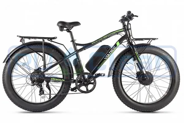 Электровелосипед VOLTECO BIGCAT DUAL NEW (черный)