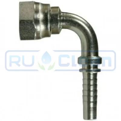 Фитинг высокого давления DK (DN06, М14х1.5г, 90град, оцинк) RC