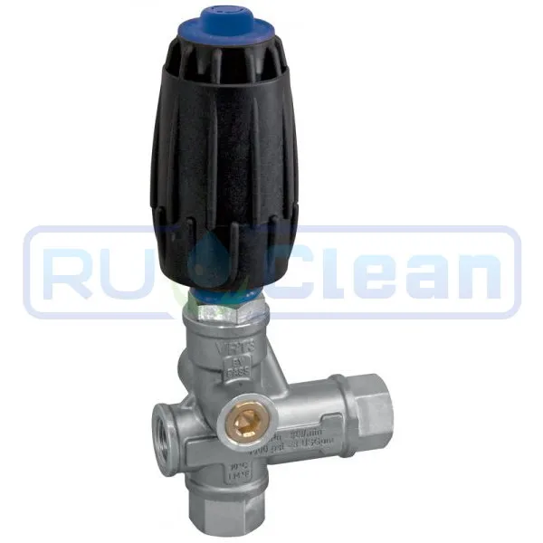 Регулятор давления Mecline VRT3-P (220бар, 40л/мин, 3/8"г-3/8"г, By-pass 3/8"г, никел.)