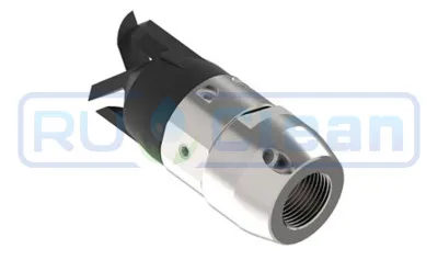 Форсунка каналопромывочная SNKH (20, 300бар, 1/2"г, 3-M6х6, 6-M6х6, вращ) Tecomec