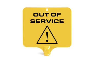 Табличка TTS Не работает (36см, квадратная, исп. яз)