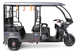 Трицикл электрический Rutrike Рикша 60V 2000W (синий)