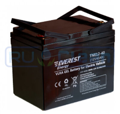 Тяговый аккумулятор Everest Energy TNE12-40 (34Ач, 12В, Gel)