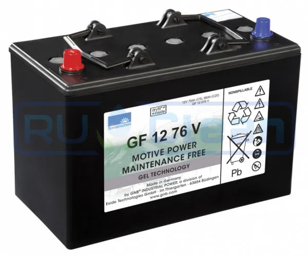 Тяговый аккумулятор Sonnenschein GF 12 076 H (76Ач, GEL)