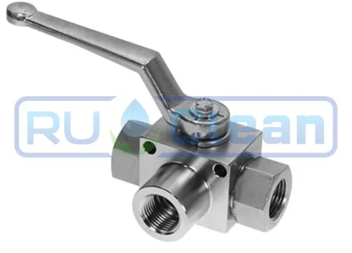 Кран гидравлический V3RH (3/8"г-г-г, 500бар)