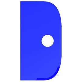 Скребок ручной Haug Bursten (230мм, без ручки, синий)