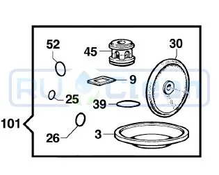 Ремкомплект Comet KIT101 (МР 20/30, мембрана NBR)