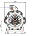 Мембранный насос Comet ВP300 (20 бар, 295 л/мин, полый вал 32 мм)
