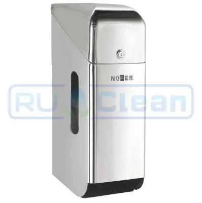 Диспенсер для туалетной бумаги Nofer 05100.B (прямоугольный, нерж, глянцевый, для 3 рулонов, с крышкой)