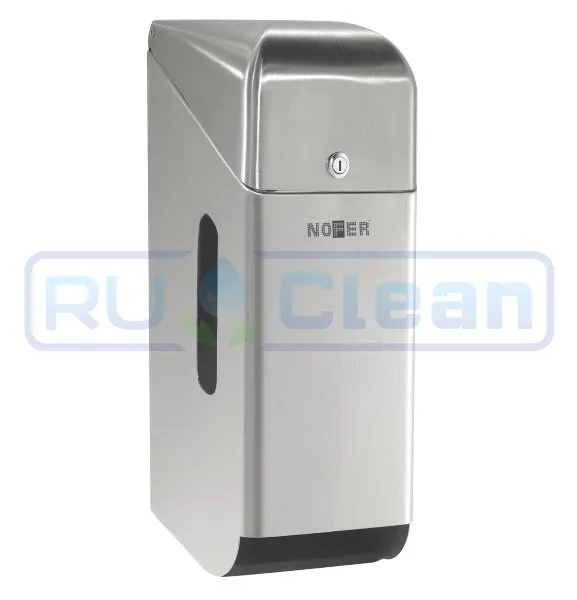 Диспенсер для туалетной бумаги Nofer 05100.S (прямоугольный, нерж, матовый, для 3 рулонов, с крышкой)