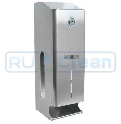 Диспенсер для туалетной бумаги Nofer 05102.B (прямоугольный, нерж, глянцевый, для 3 рулонов)