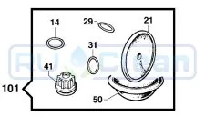Ремкомплект Comet KIT101 (BP 105/125, мембрана NBR)