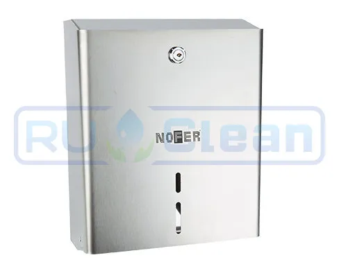 Диспенсер для туалетной бумаги Nofer 05103.S (прямоугольный, нерж, матовый)