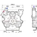 Мембранный насос Comet ВP 75 (20 бар, 67 л/мин, полый вал 30 мм)