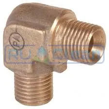 Переходник угловой 3/8"ш-3/8"ш (350бар, лат) PA