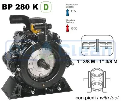 Мембранный насос Comet ВP280 D (20 бар, 248 л/мин, ВОМ 1"3/8)