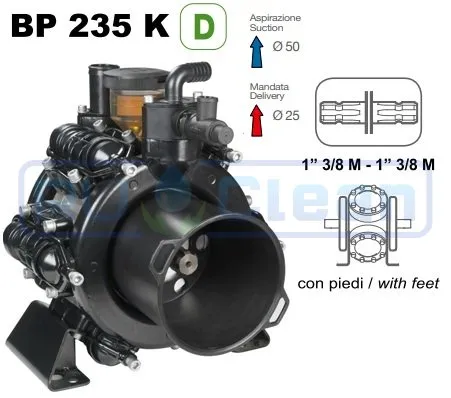 Мембранный насос Comet ВP 235 D (20 бар, 222 л/мин, ВОМ 1"3/8)